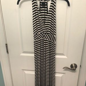Ann Taylor V-Neck Full Length Dress